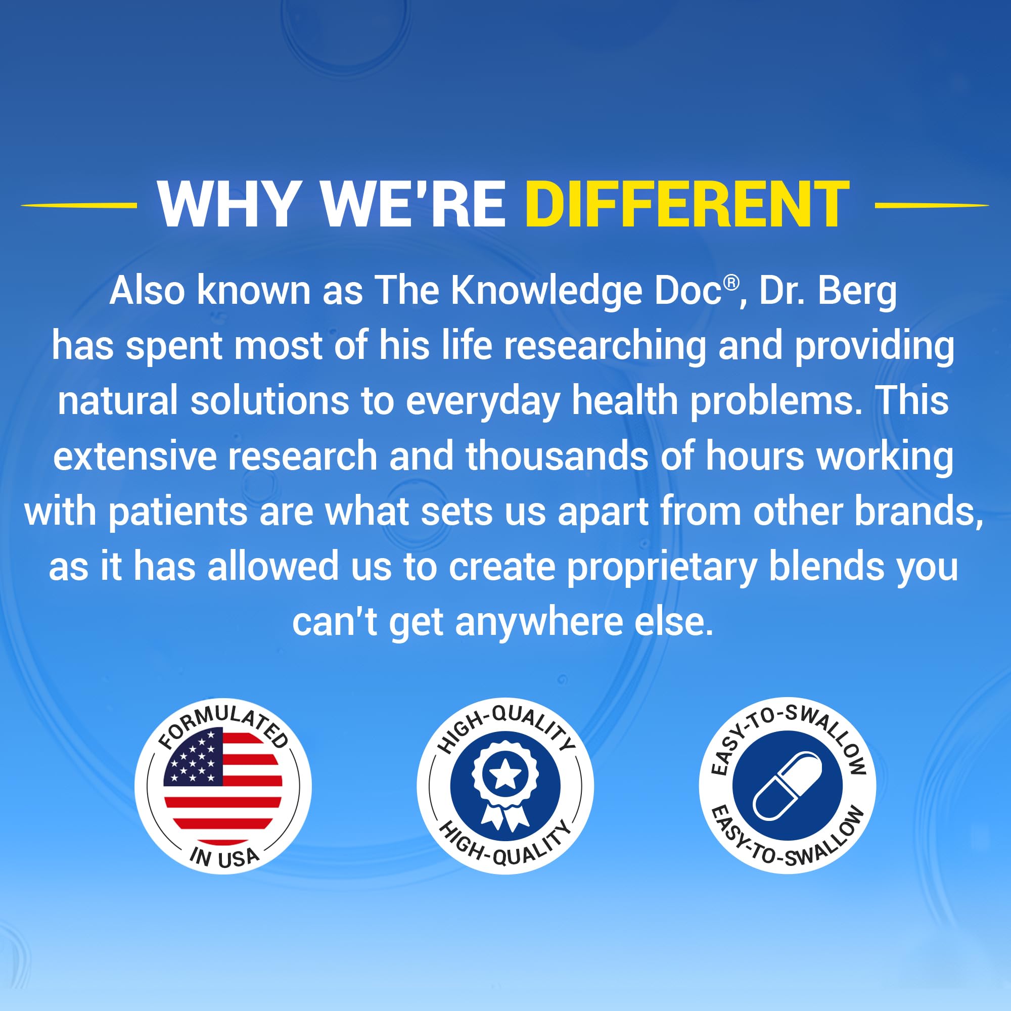 Dr. Berg lab-tested USA-quality formulation you can trust