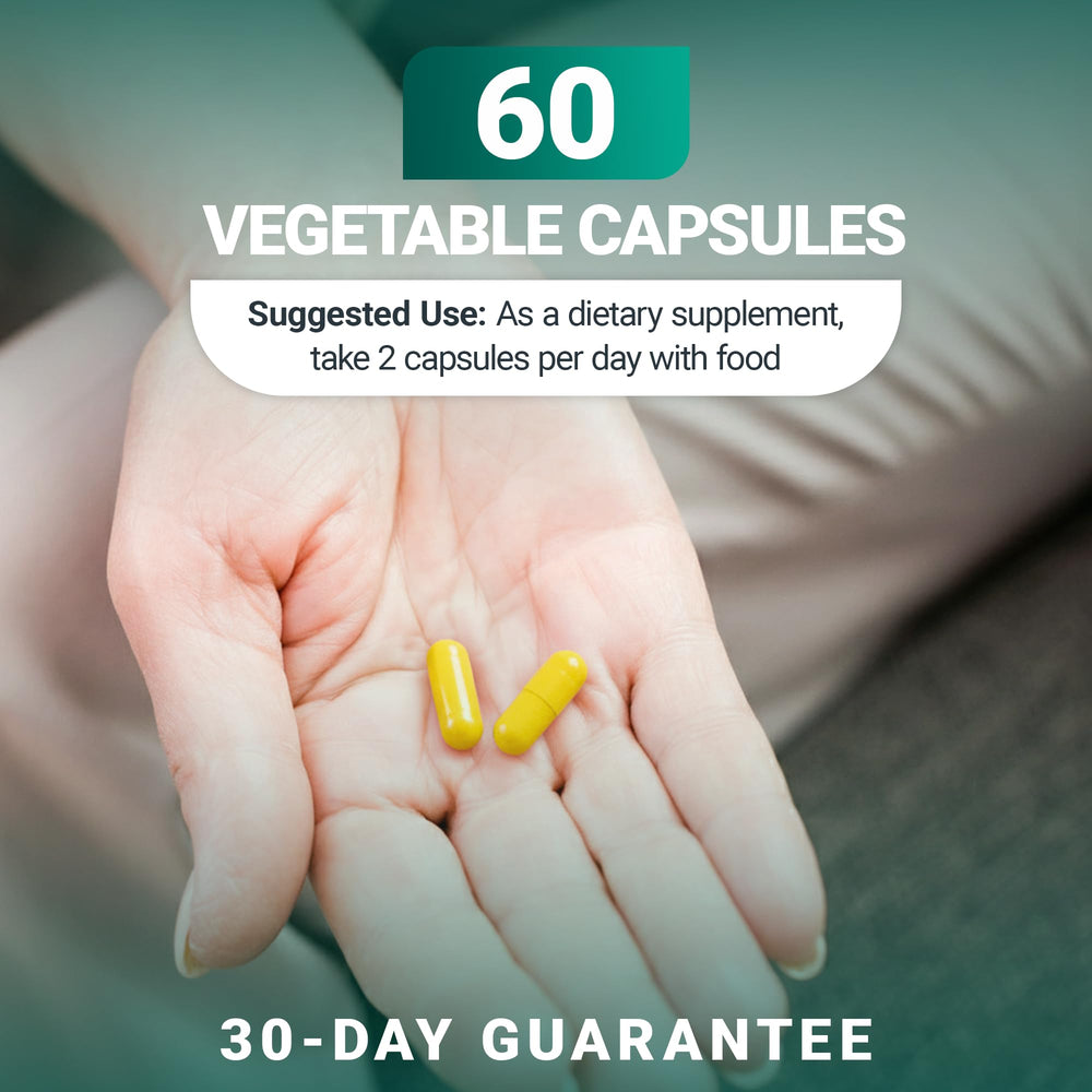 Lifestyle image of a healthy adult taking a supplement