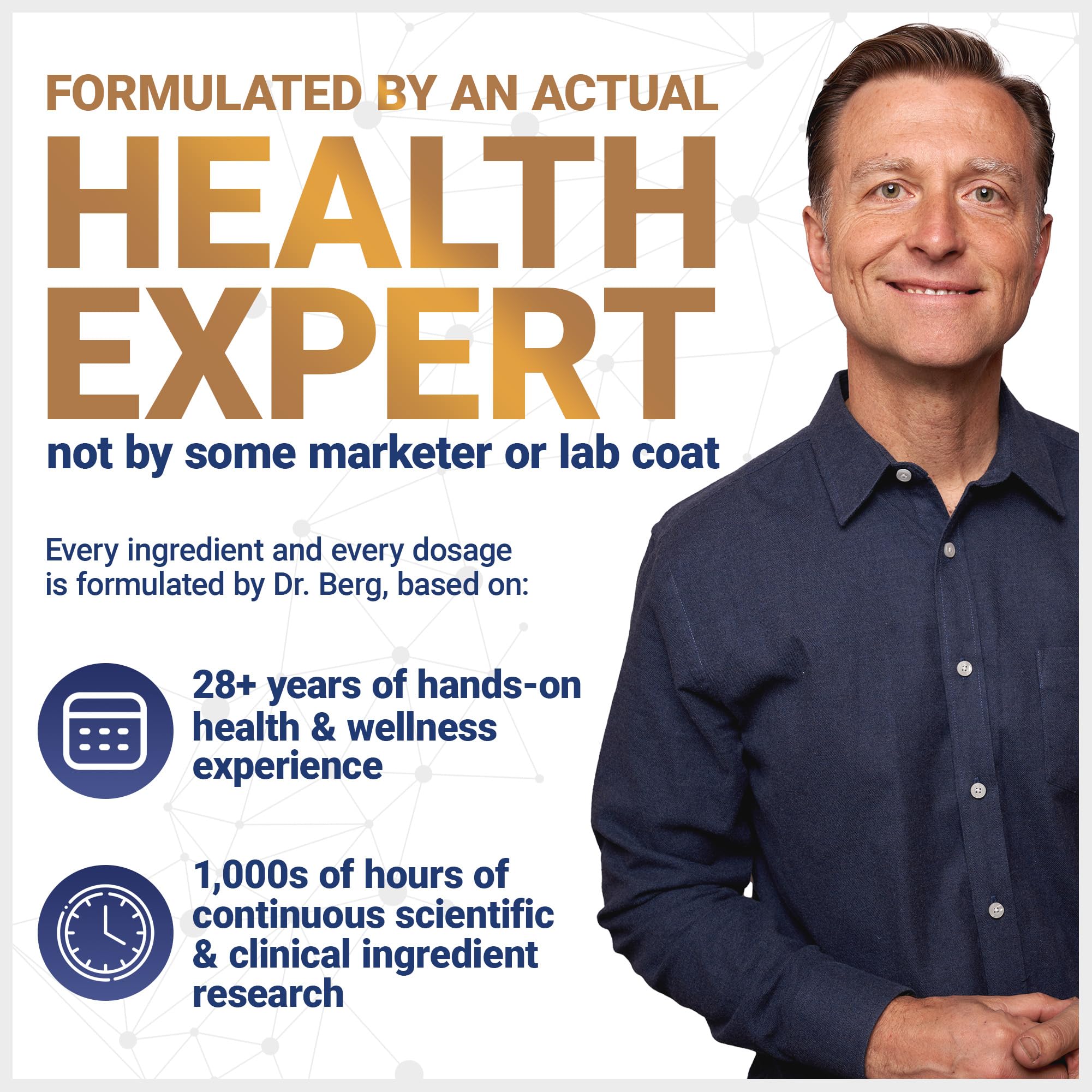 Dr. Berg D3K2 bottle with 4x lab-tested verification seal