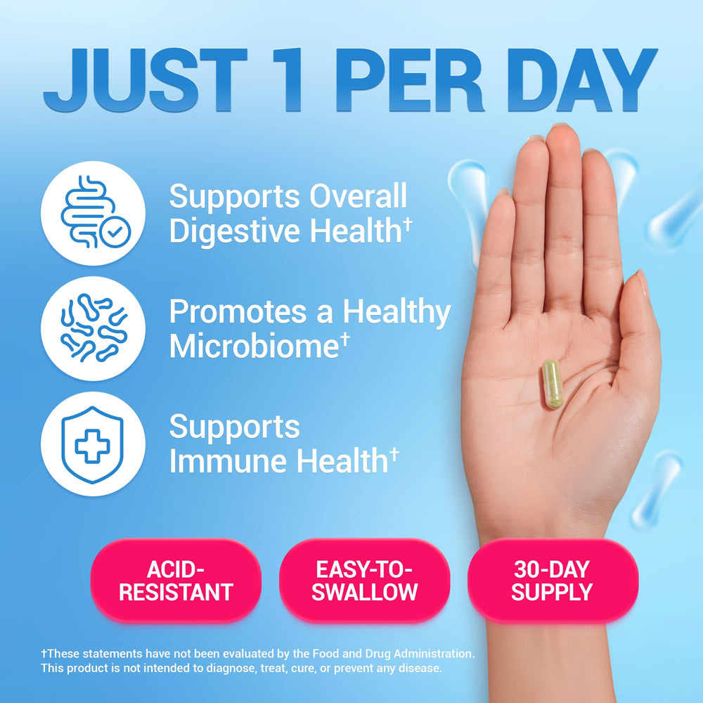 Probiotic capsules from Dr. Berg bottle