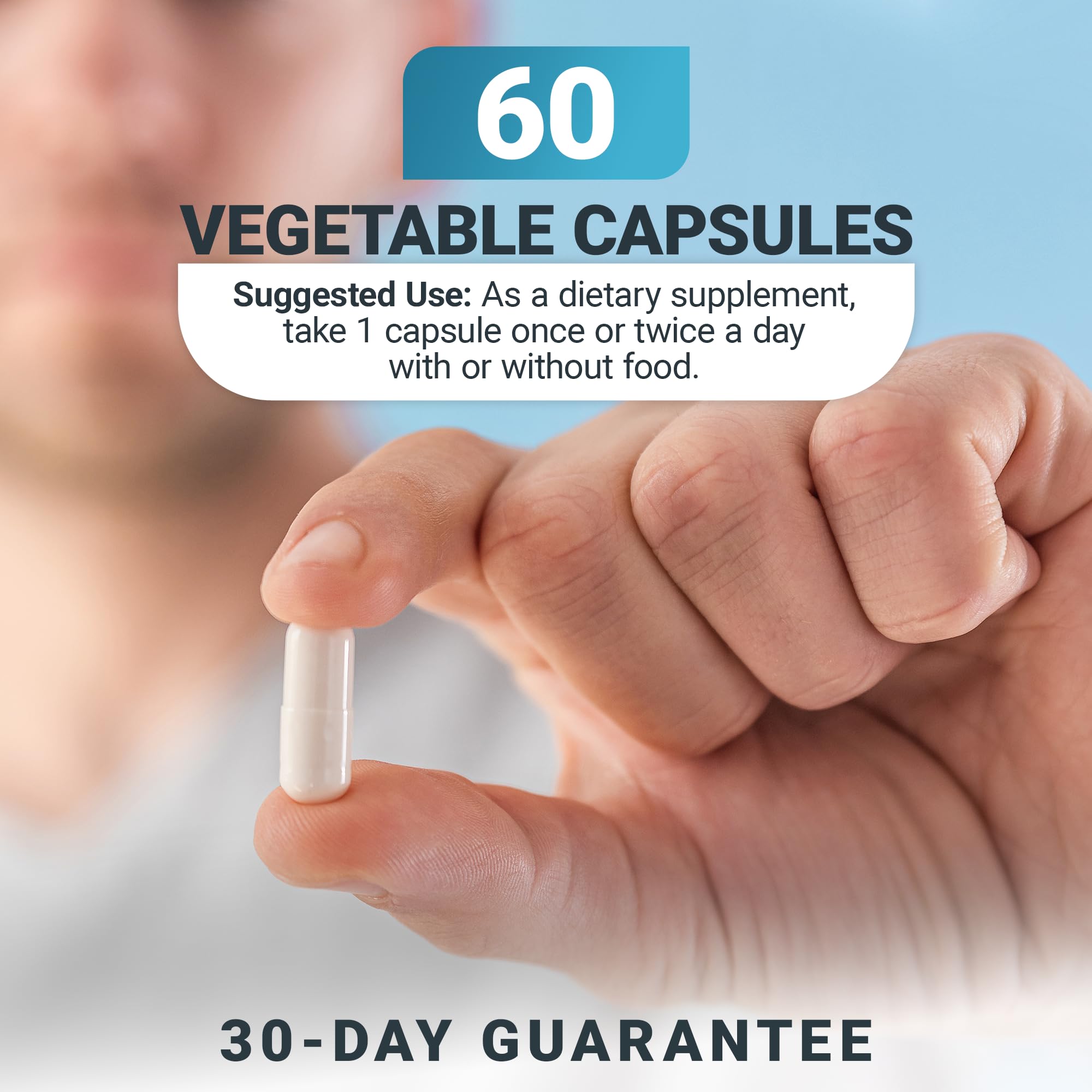 Product pack shot focusing on bottle and label