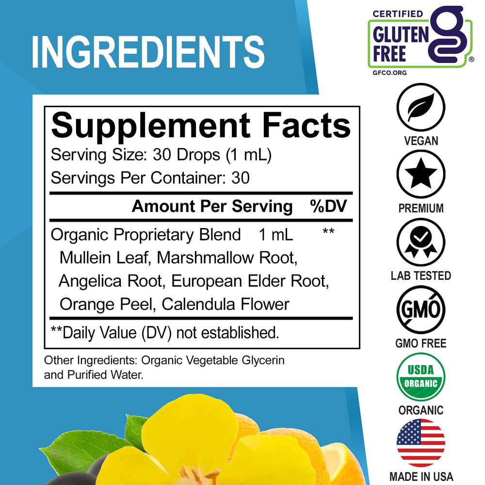 DR. BO 1 oz lung detox packaging for travel and daily use.