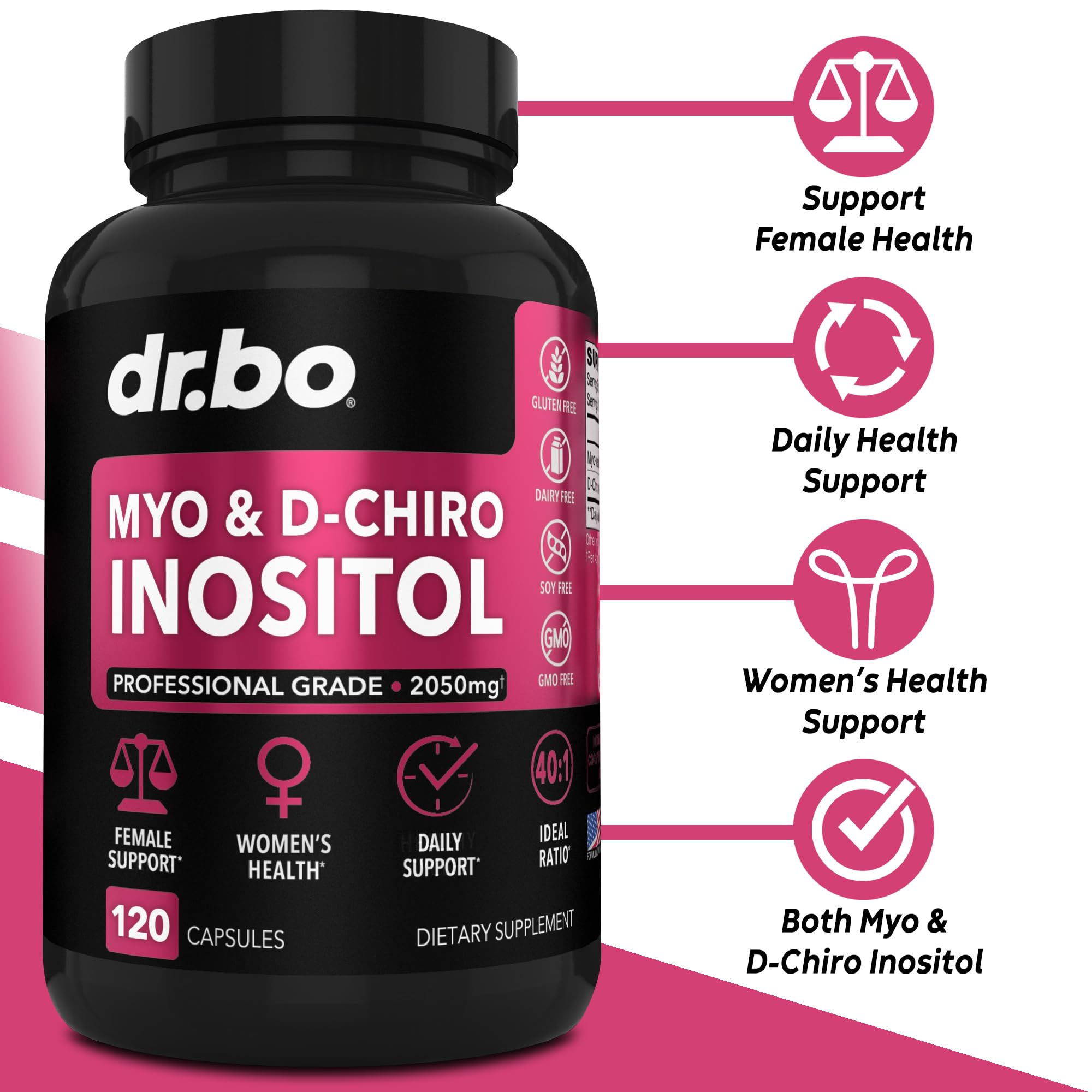 DR. BO capsule closeup showing smooth texture and easy swallow design benefit comfort