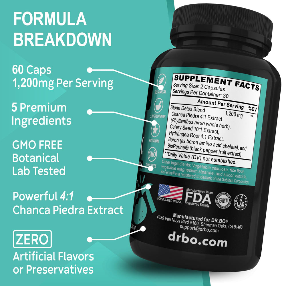 DR. BO Capsule detail shows smooth texture for easy swallowing.