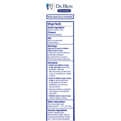 Dentist-recommended anticavity toothpaste for kids