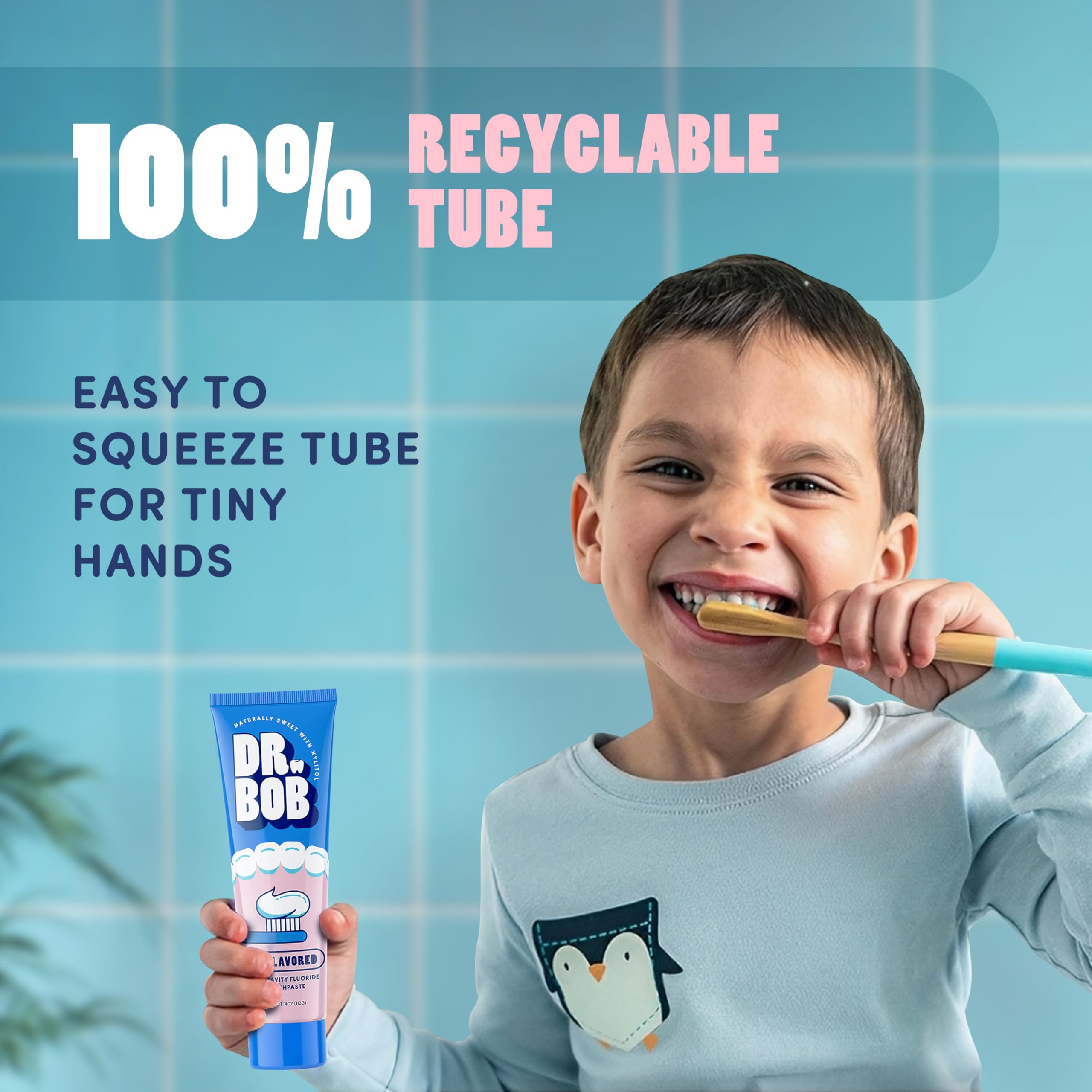 Dr. Bob toothpaste tube packaging 4 oz