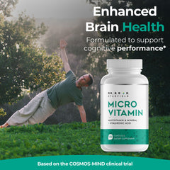 Illustration showing cognitive health benefits of Dr Brad Stanfield multivitamin for men and women