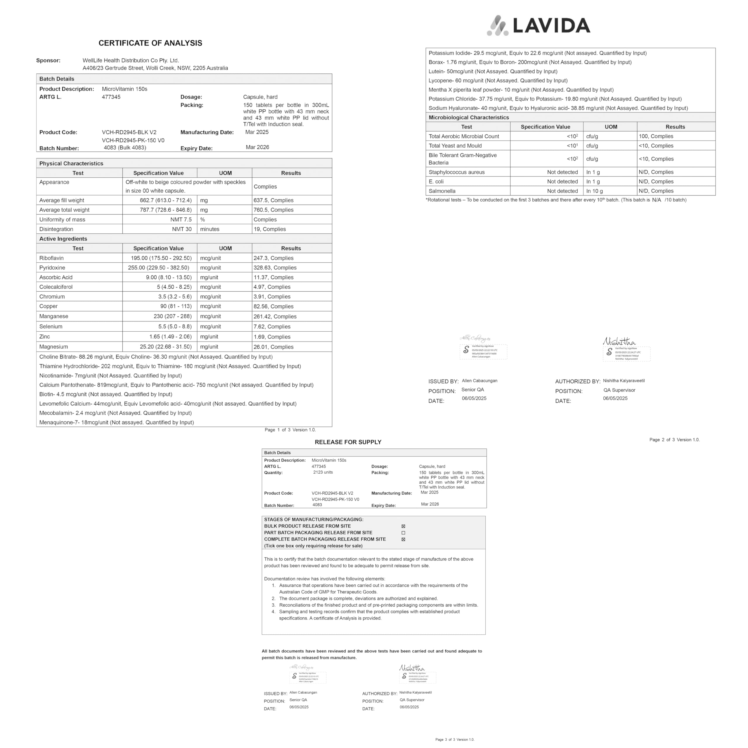 USA GMP-certified manufacturing facility for Dr Brad Stanfield multivitamin