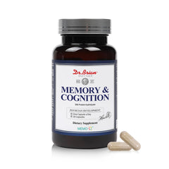 Bottle of DR. Brian Roettger brain supplements