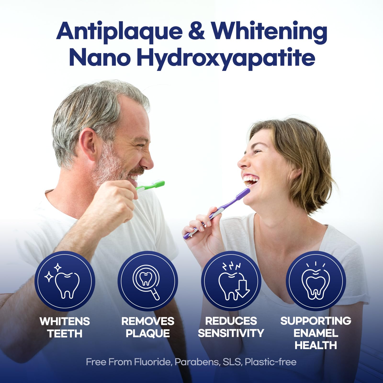Close-up of toothpaste tablets for remineralization