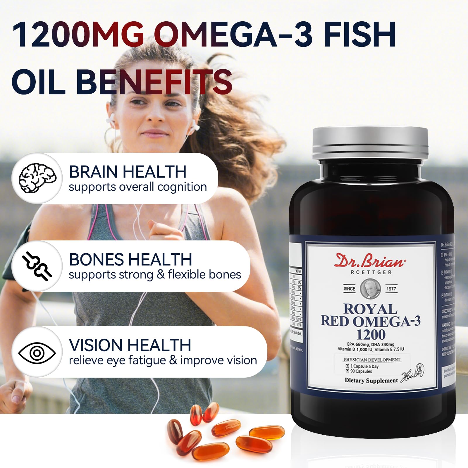 Vitamin D highlight on bottle label