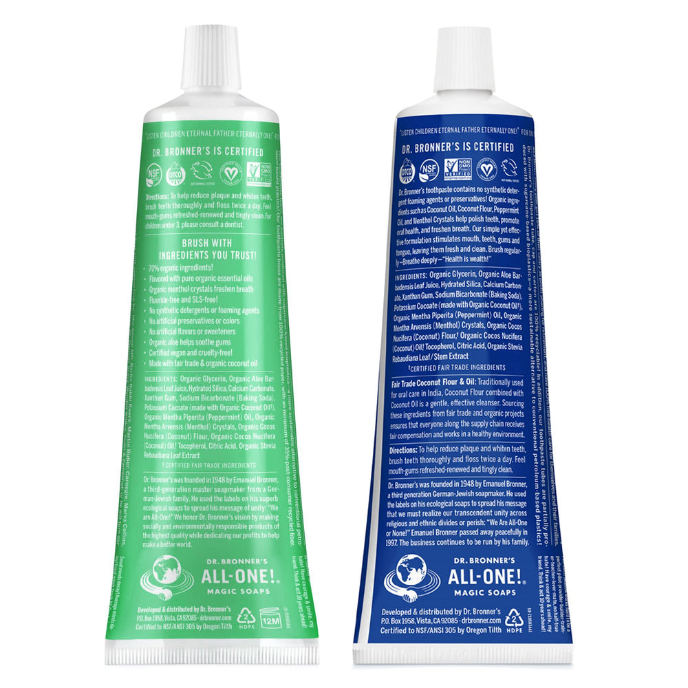 Back packaging showing ingredients and product claims