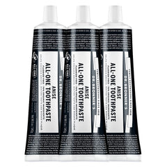 Hero image: Dr. Bronner's All-One Toothpaste Anise flavor 5 oz 3-pack