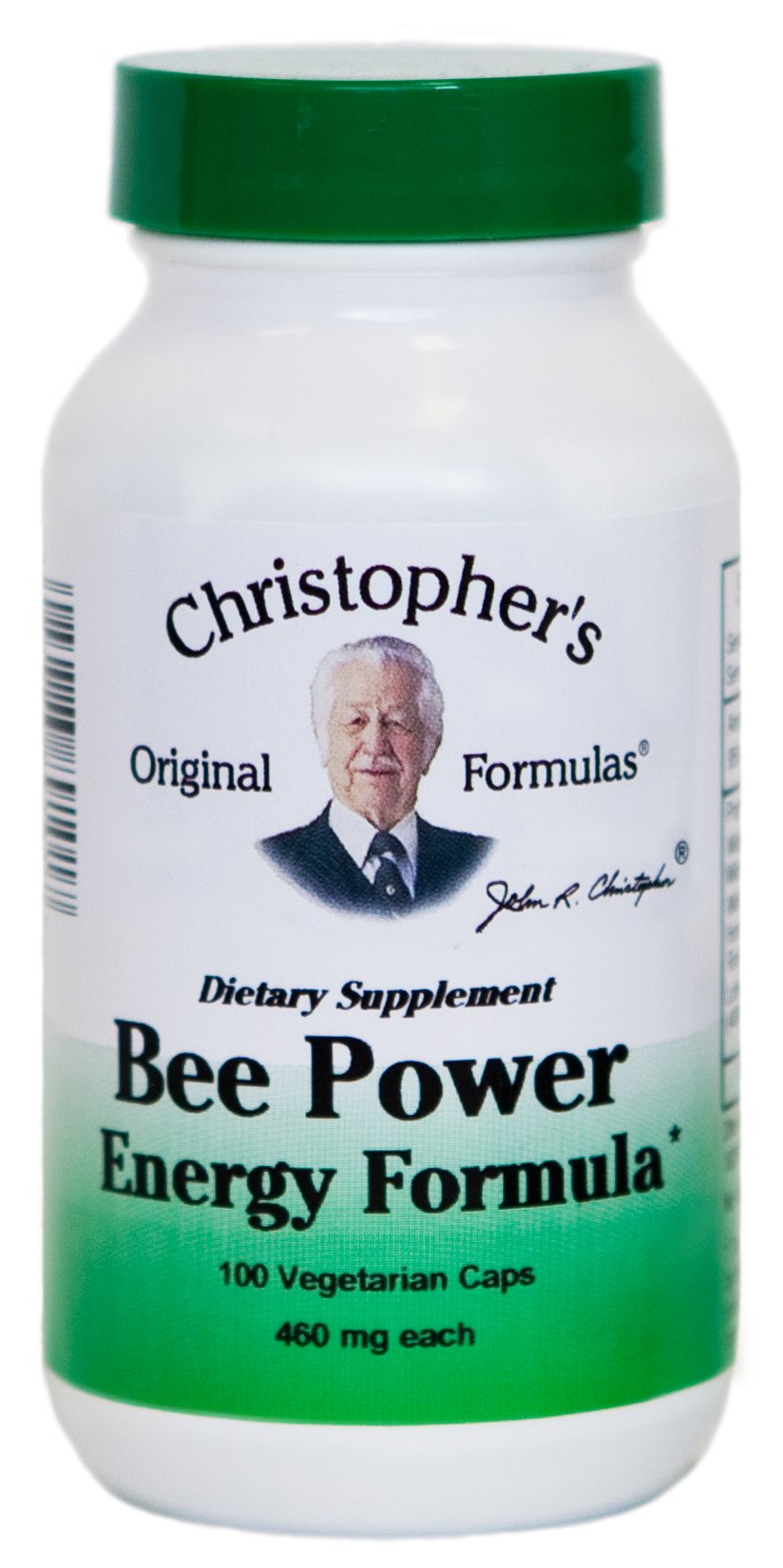 Dr. Christopher's Bee Power Energy bottle – front view