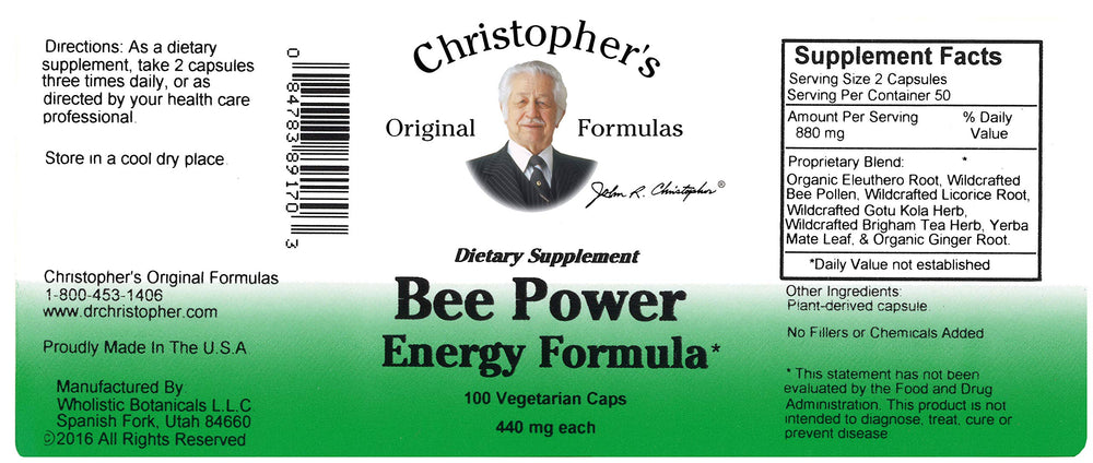 Lifestyle image with active person and Bee Power Energy bottle