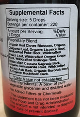 Herbal ingredients used in Dr. Christopher's Blood Stream Formula