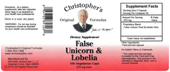Packaging front of Dr. Christopher's herbal supplement