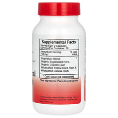 Close-up view of Dr. Christopher's Formulas Heavy Mineral Bugleweed bottle and label