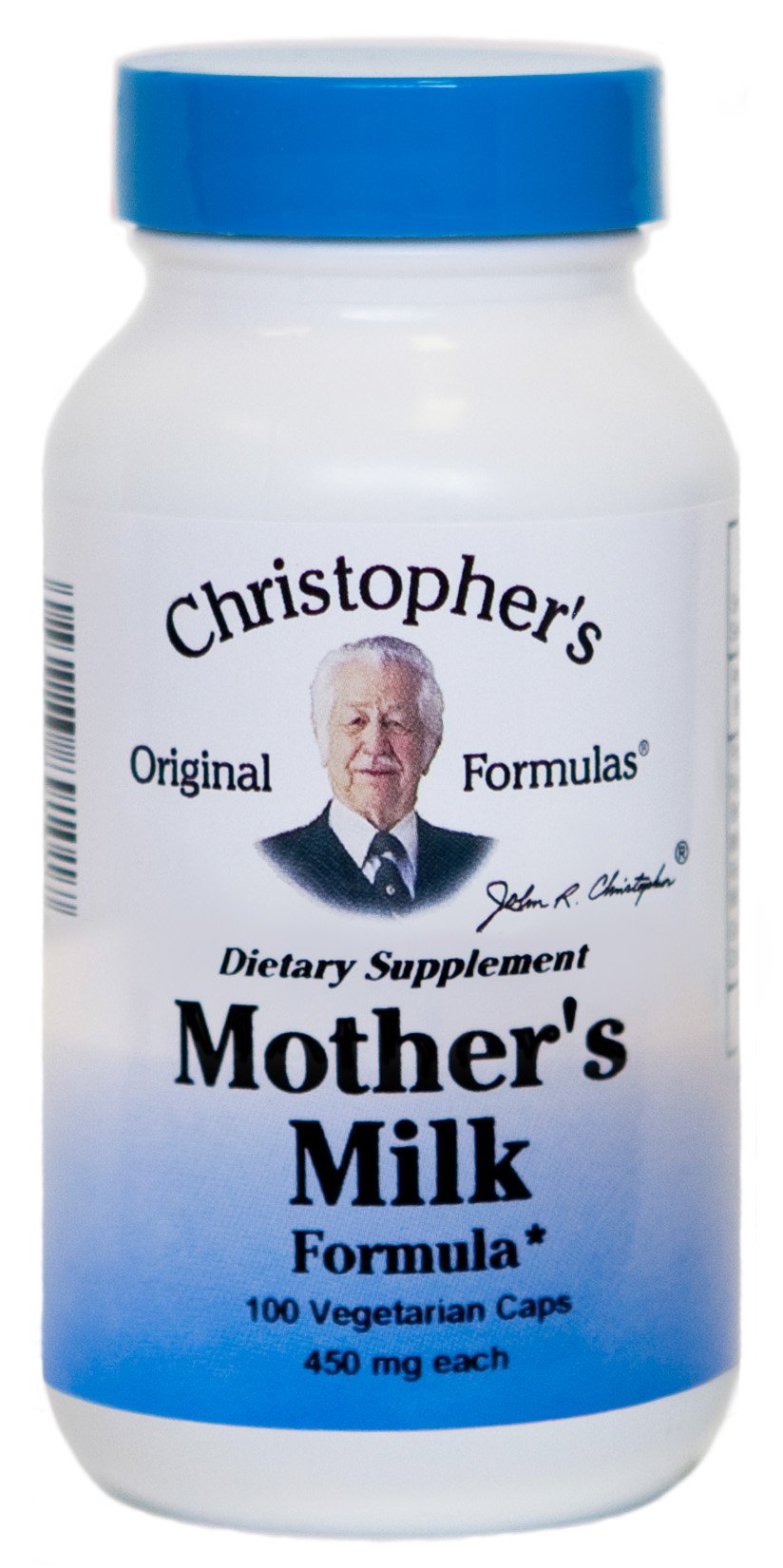Dr. Christopher's Lactation Formula bottle and label