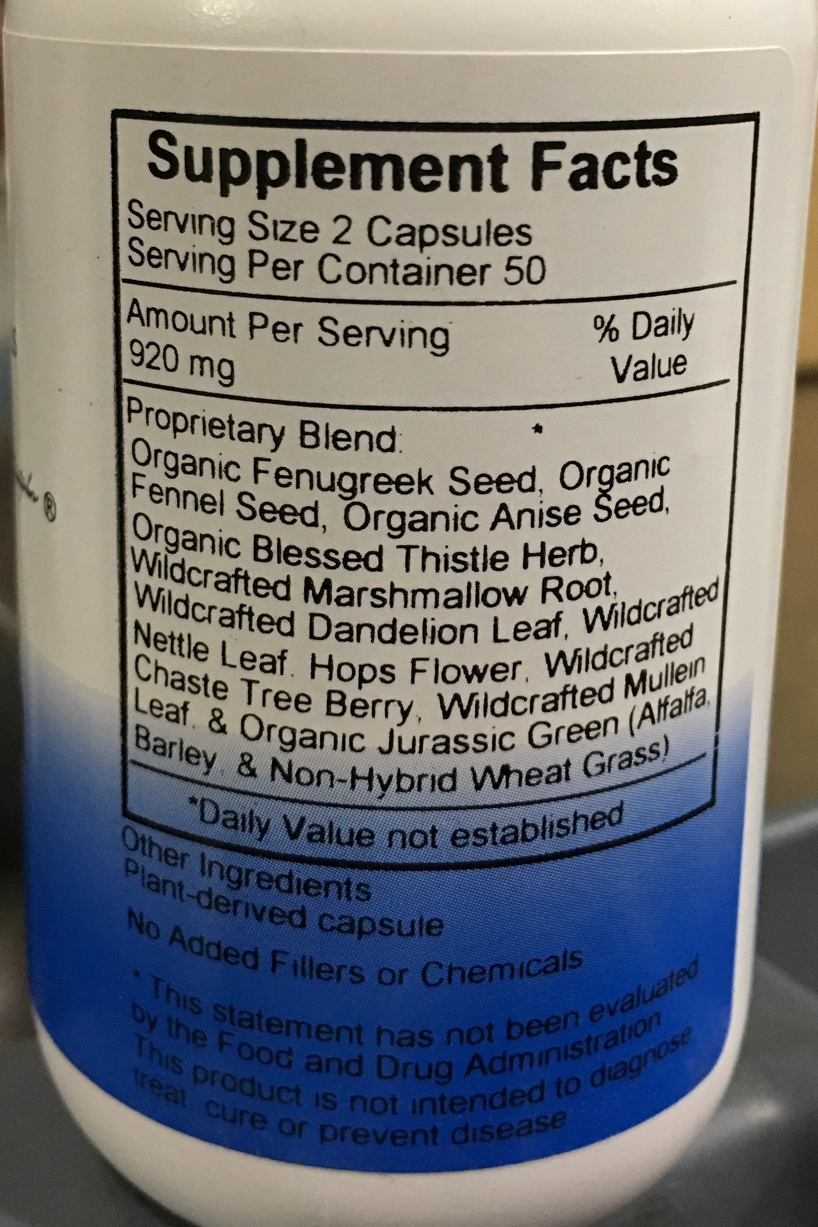 Herbal ingredients visualization for Dr. Christopher's Lactation Formula