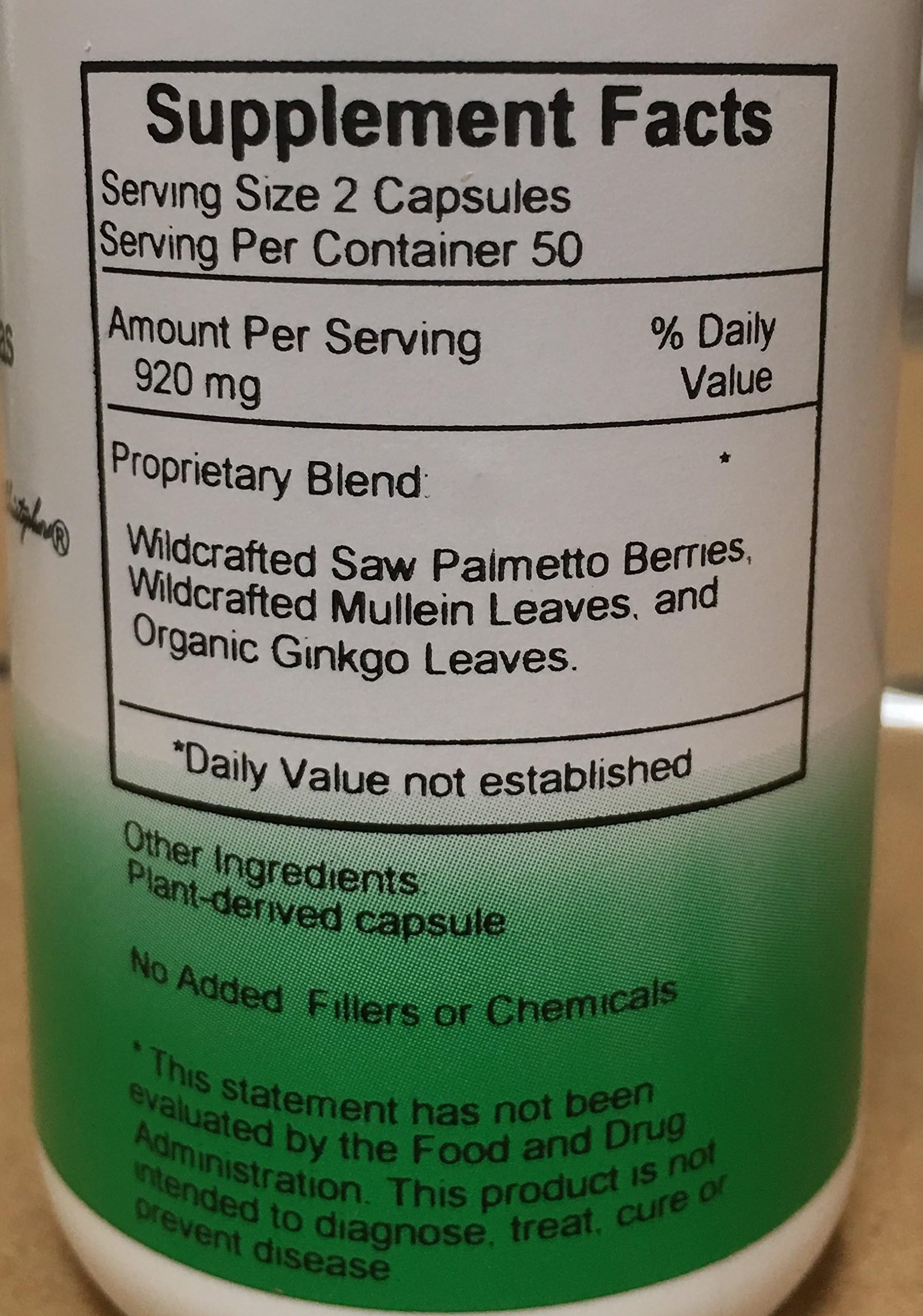 Prostate Plus capsules (440 mg) per serving