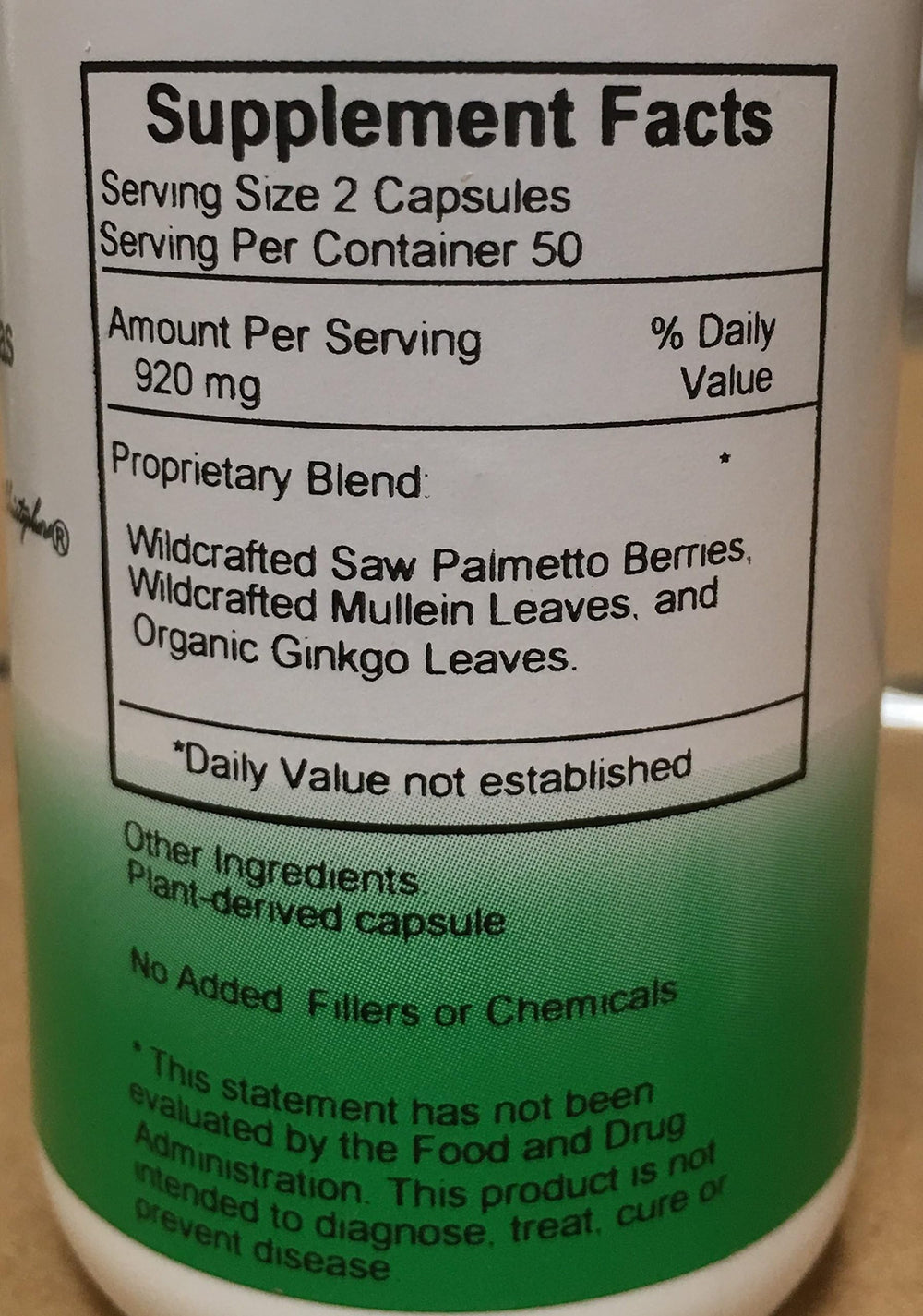 Prostate Plus capsules (440 mg) per serving