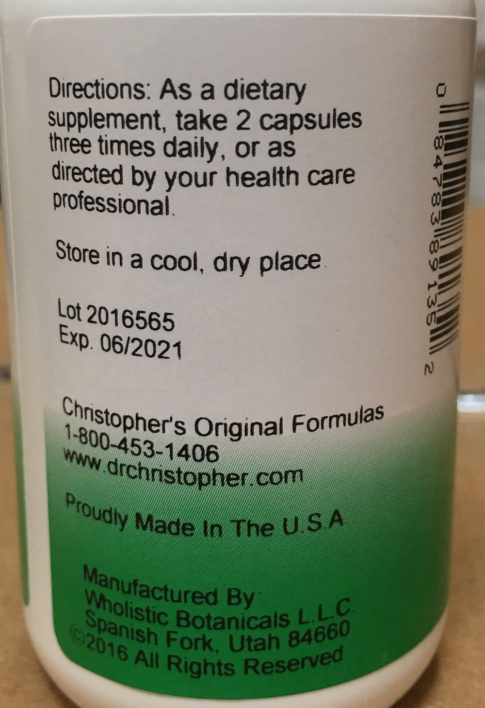 100 Vegicaps in bottle