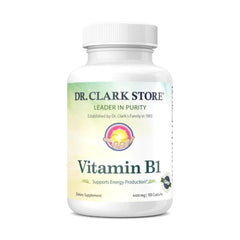 Dr. Clark Vitamin B1 Thiamine 400mg bottle label