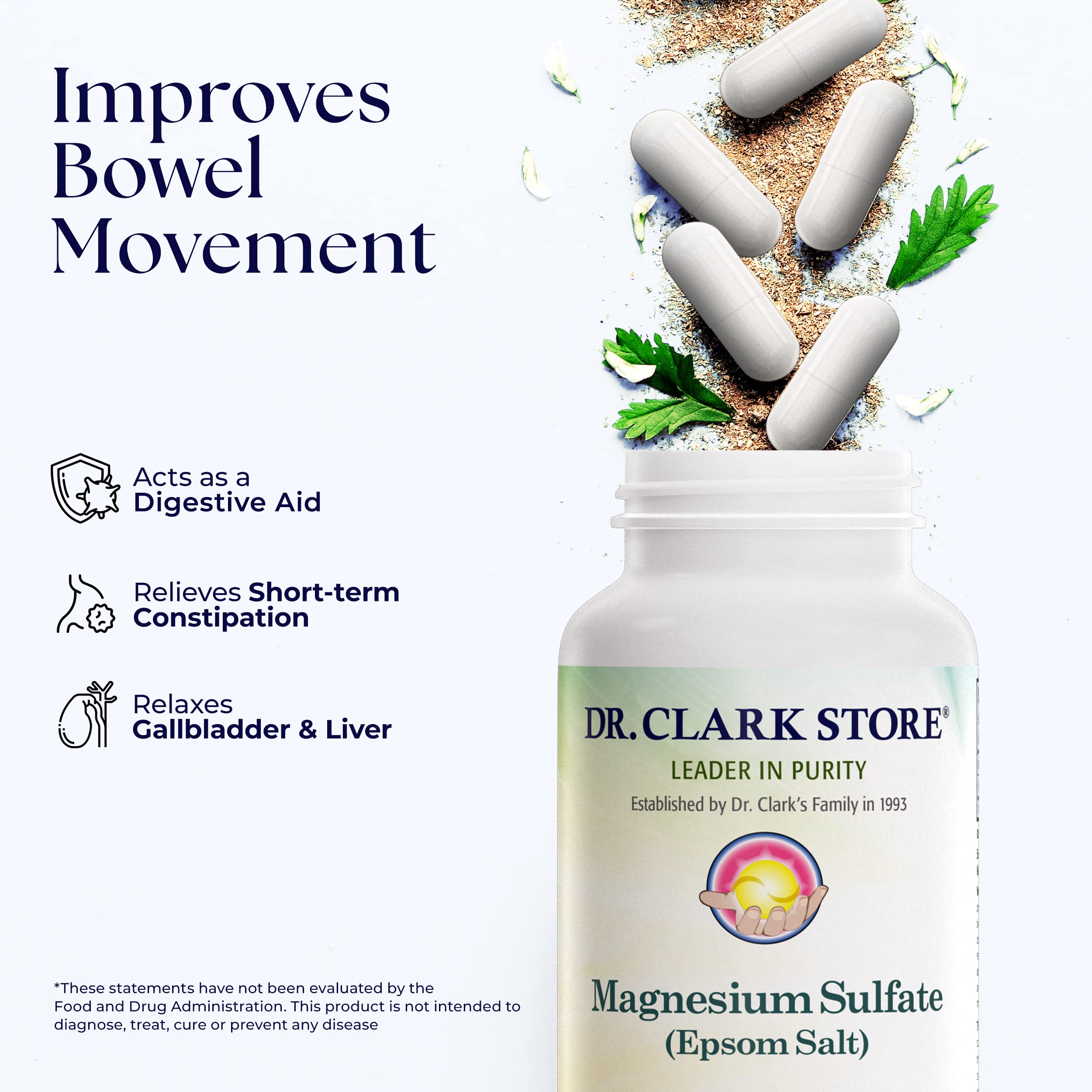 Gelatin capsules spilled on a surface