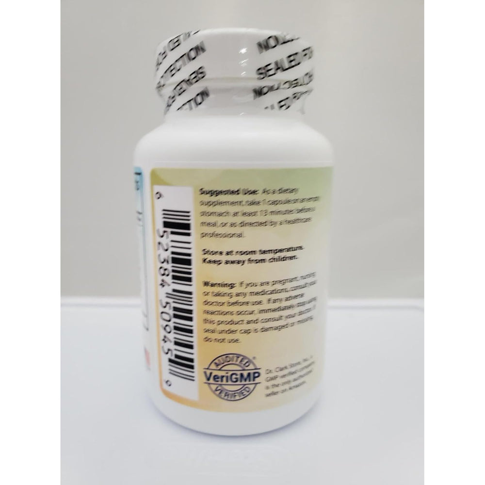 Dr Clark Store para-Zap bottle in hand for easy daily gut balance