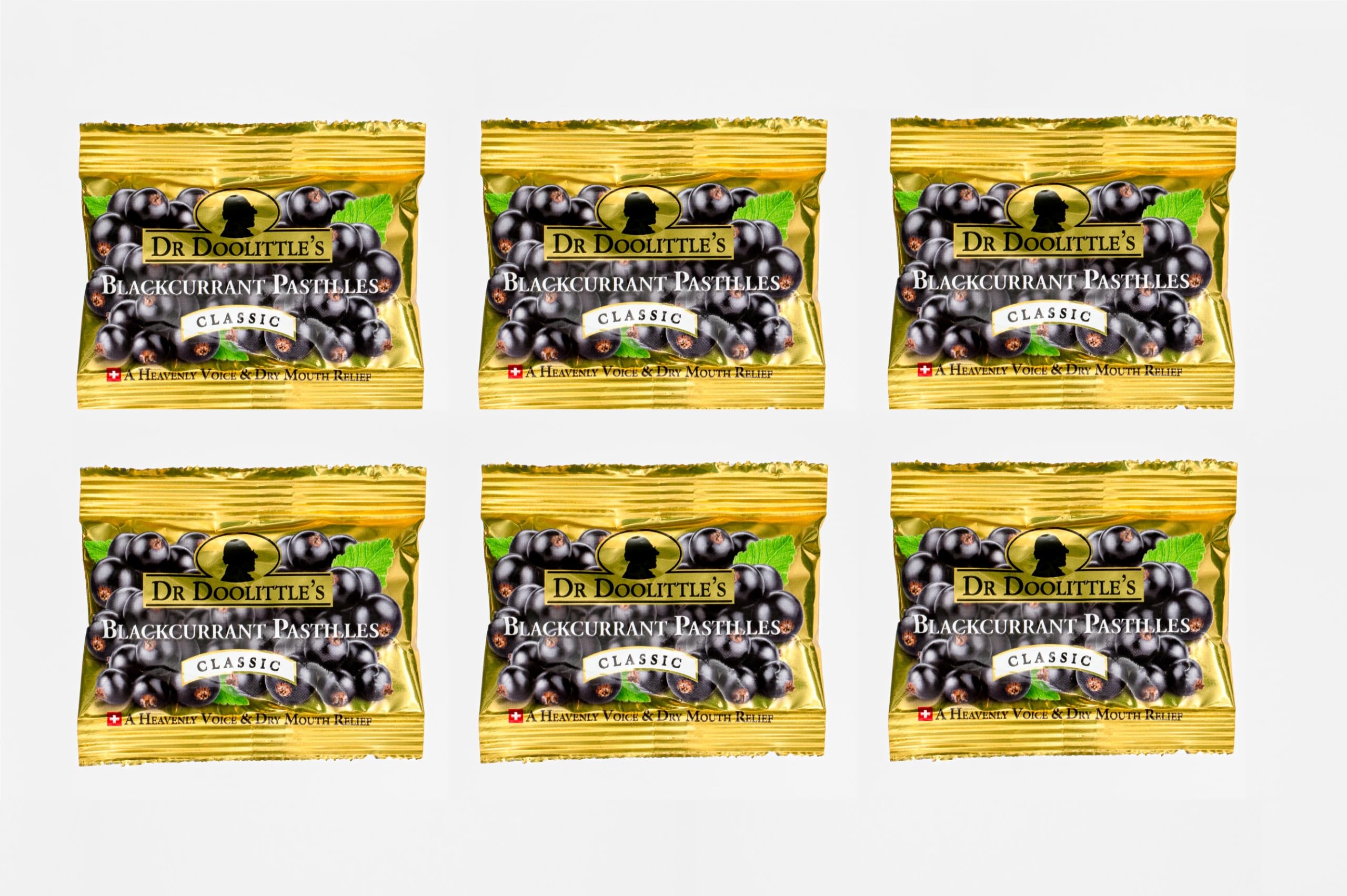 Dr. Doolittle's Blackcurrant Pastilles Travel Size 6-Pack front