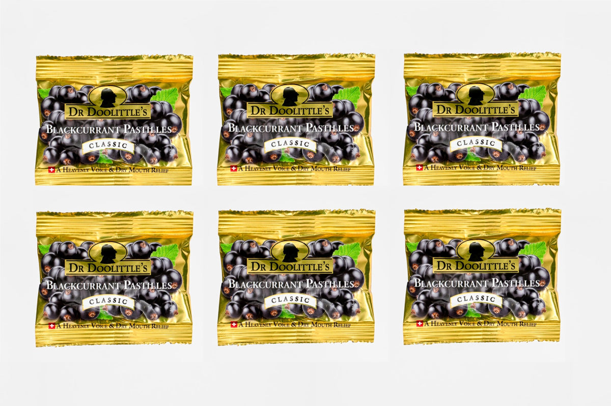 Dr. Doolittle's Blackcurrant Pastilles Travel Size 6-Pack front