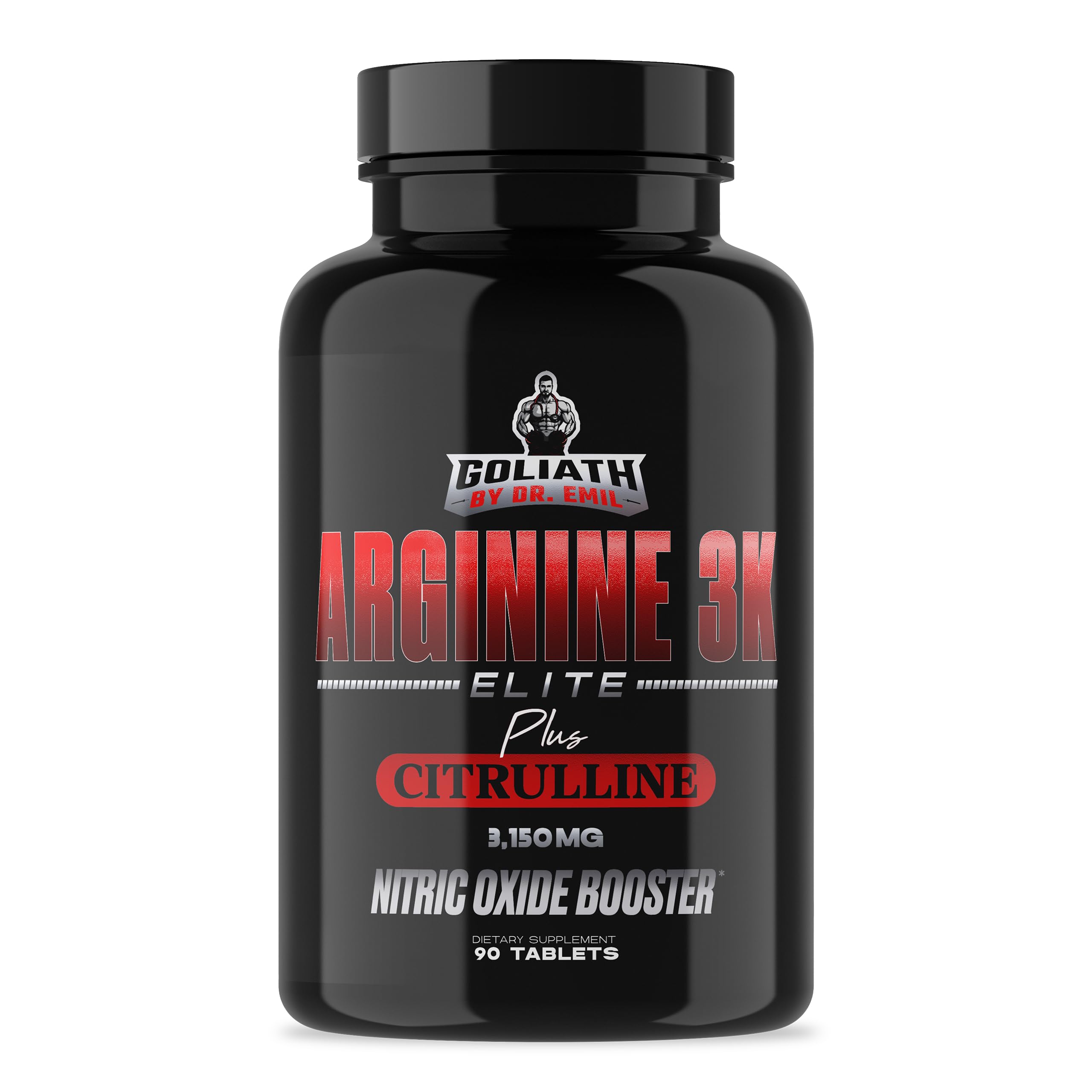 Dr. Emil Elite L Arginine 3150mg + L-Citrulline bottle label