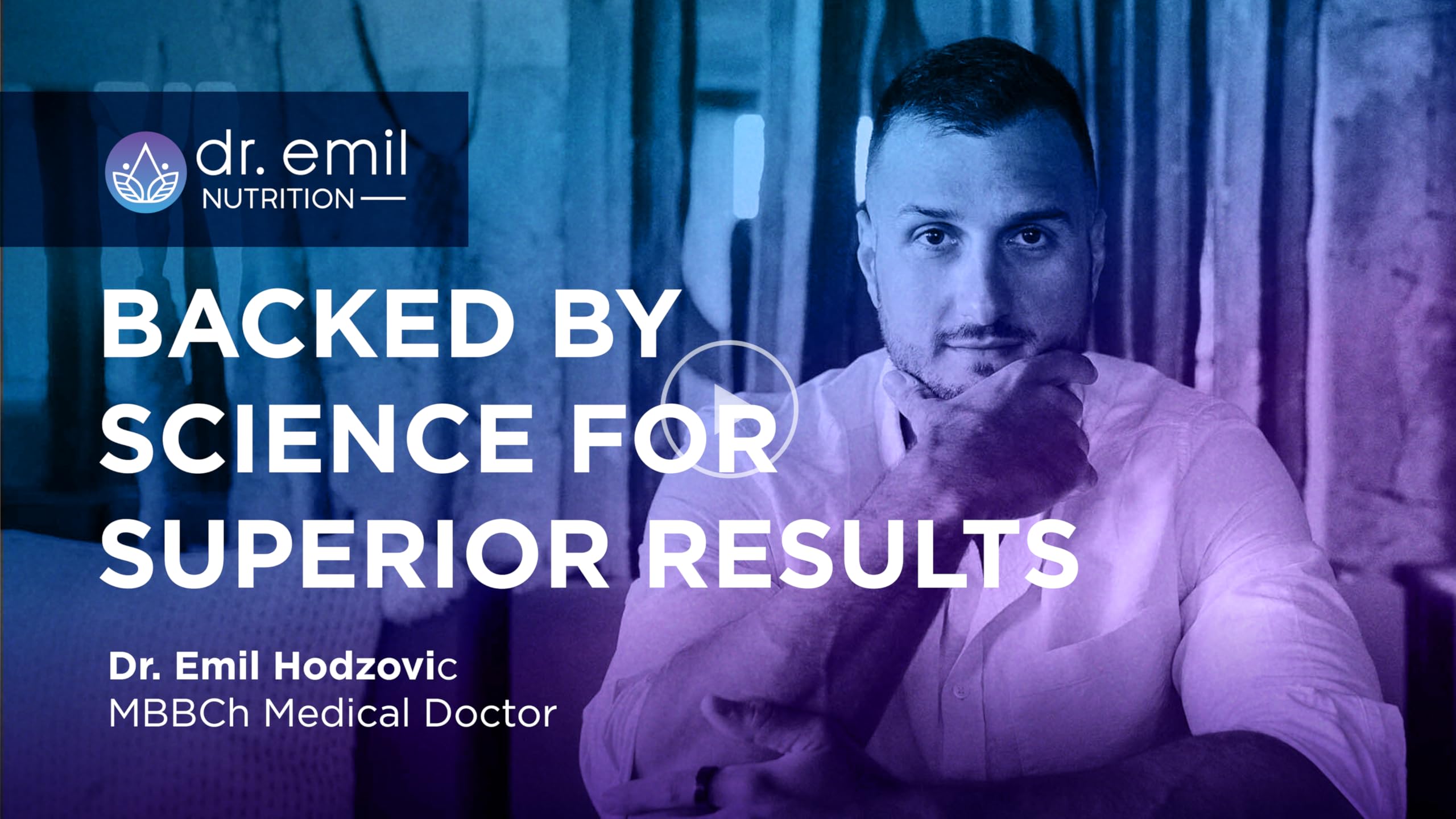 90-tablet bottle packaging for Dr. Emil Elite