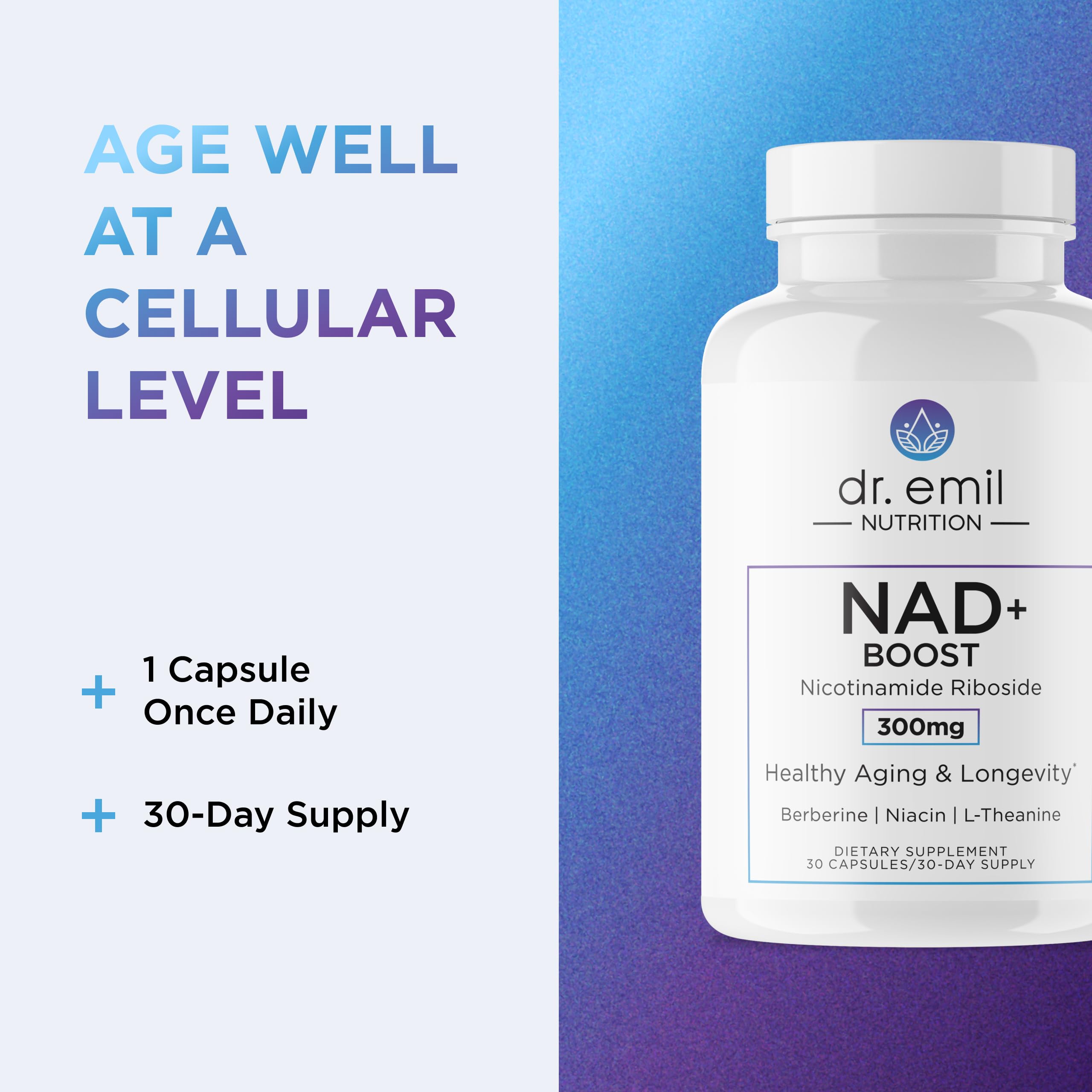 Berberine 150mg ingredient in NAD+ Boost