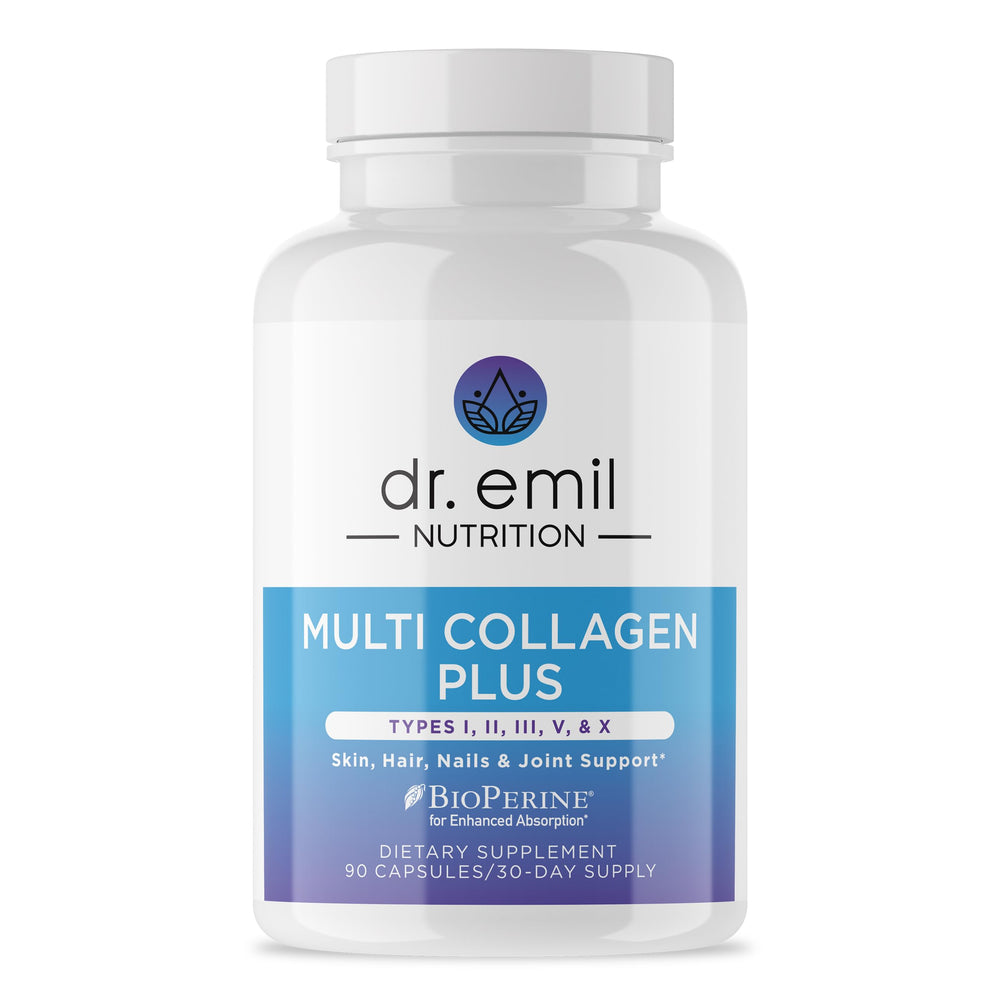 Front view of DR. EMIL NUTRITION Women's Multi Collagen Pills bottle
