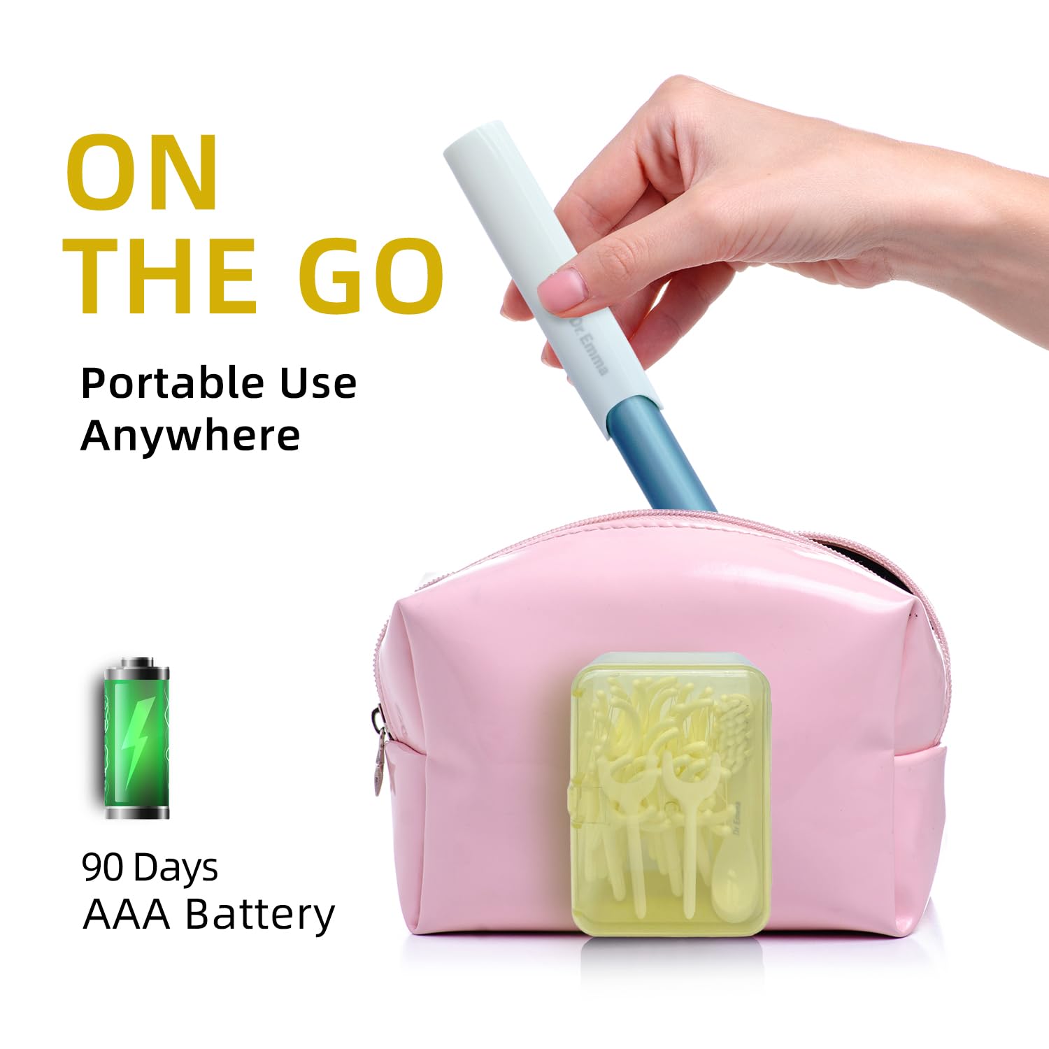 Compact travel-friendly design in yellow