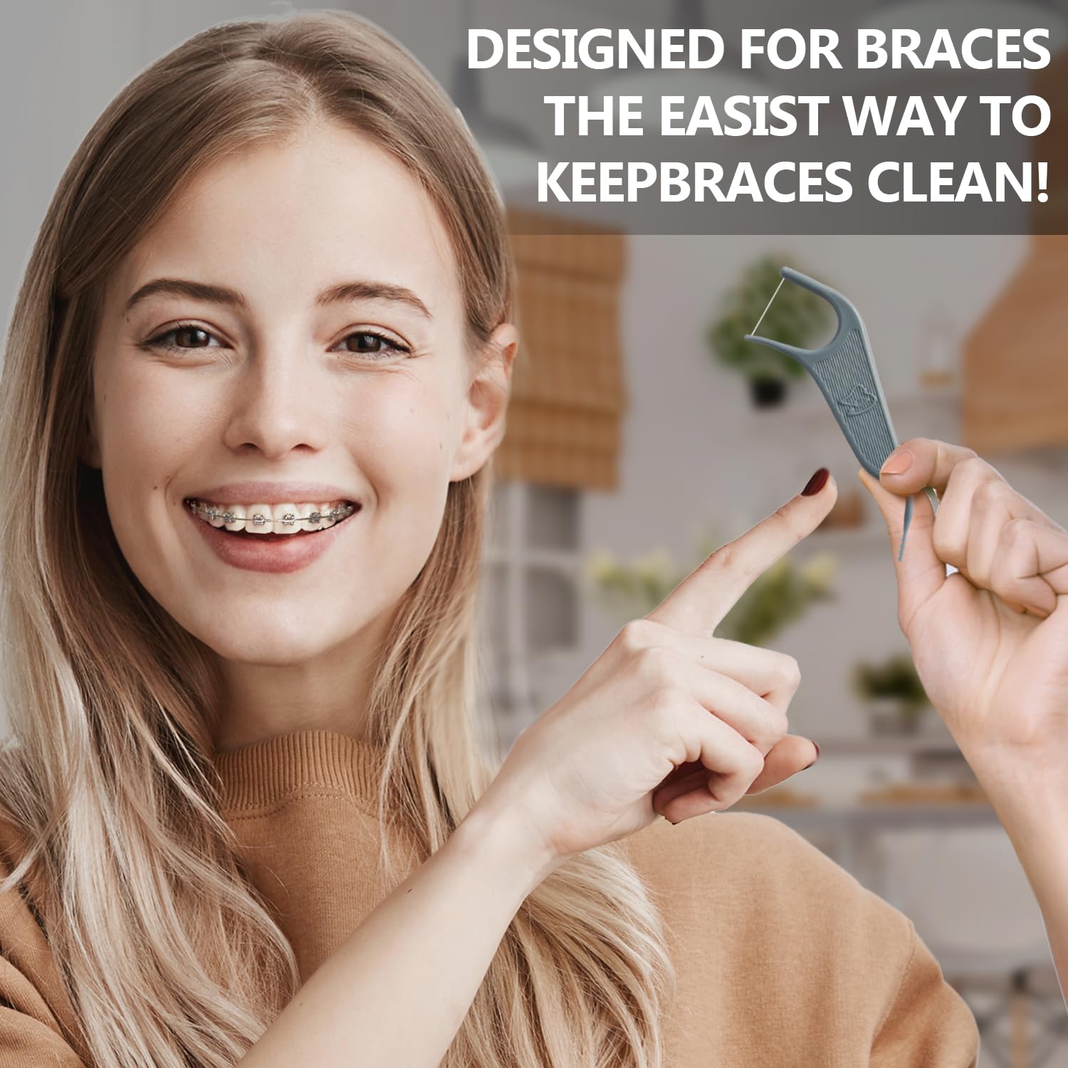 Two-pack box of Dr. Emma Orthodontic Flossers for braces