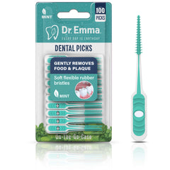 Flexible between-teeth cleaner design of Dr. Emma dental picks