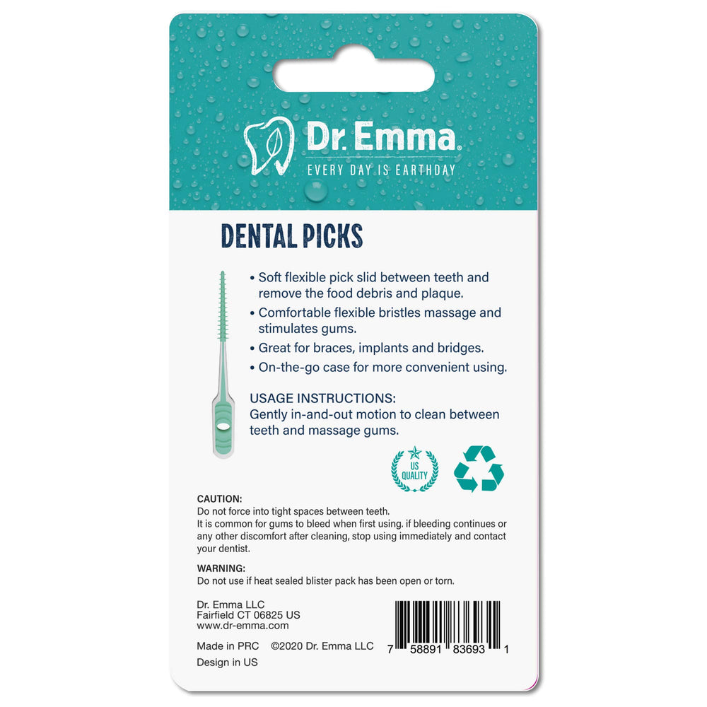 Dental picks used around braces and implants