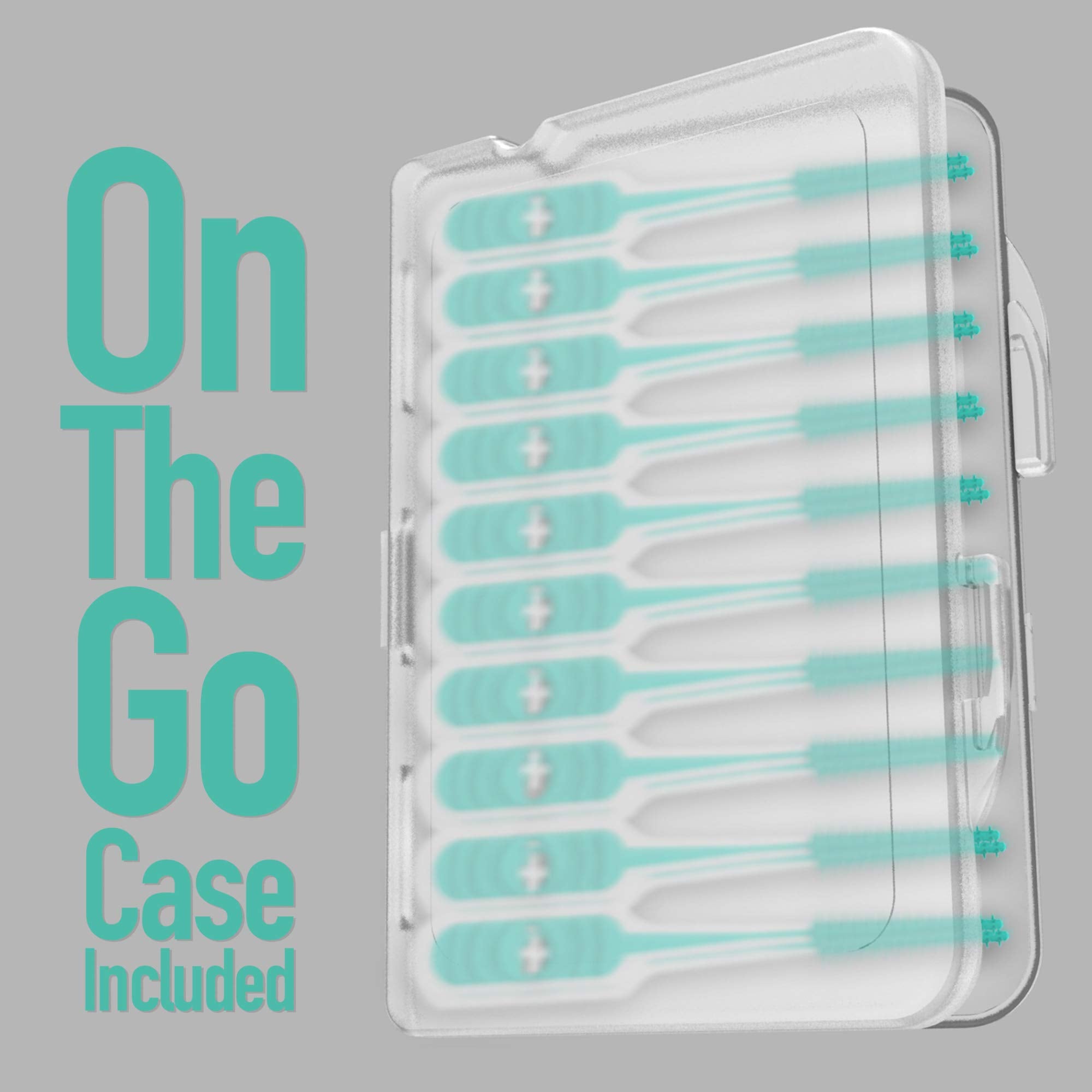 On-the-go case included with mint dental picks