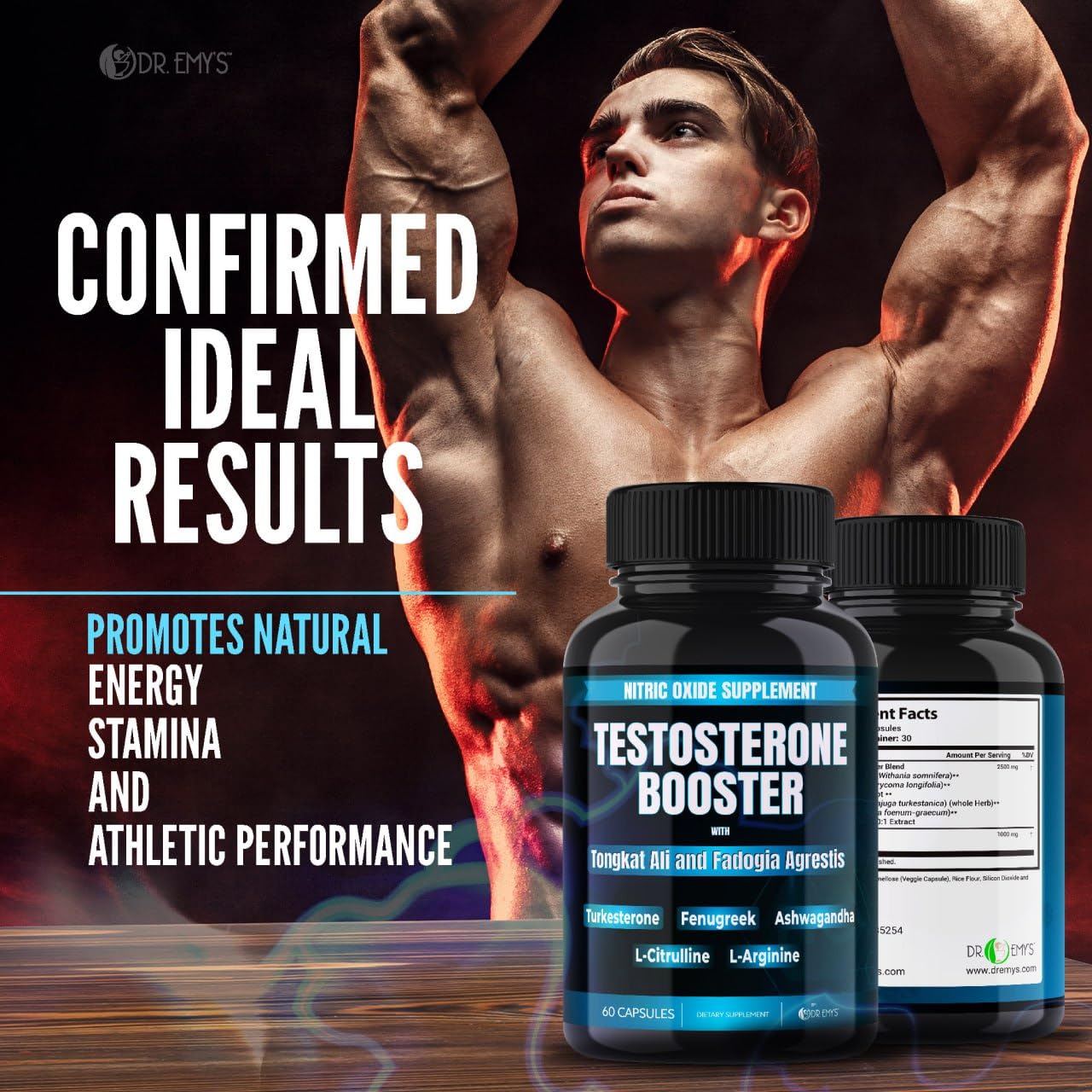 Dr. Emy's two-pack bottles on display for easy stocking