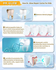 Fluoride-free kids toothpaste bottle with gentle ingredients