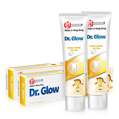 Two tubes of Dr. Glow Kids Toothpaste for cavity repair