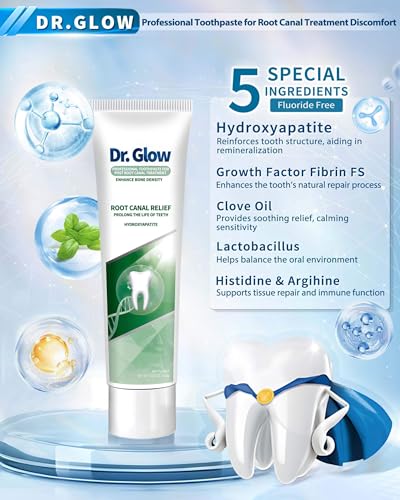 Adult dental care kit with Dr Glow toothpaste