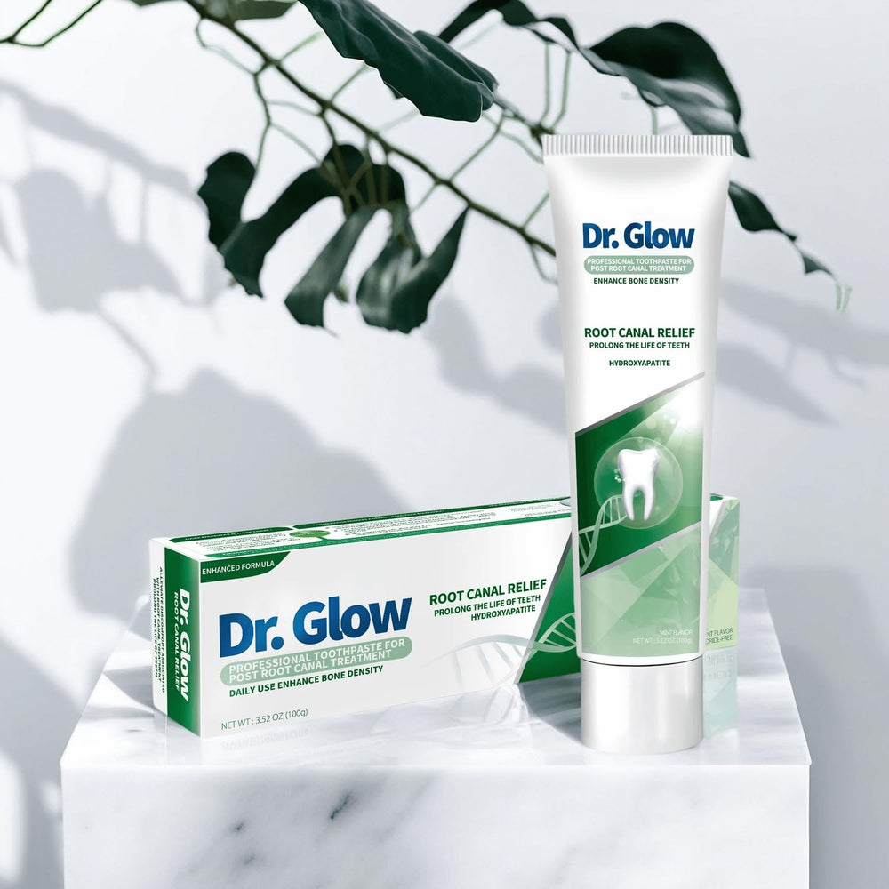 Dental clinic setting with toothpaste for post root canal care