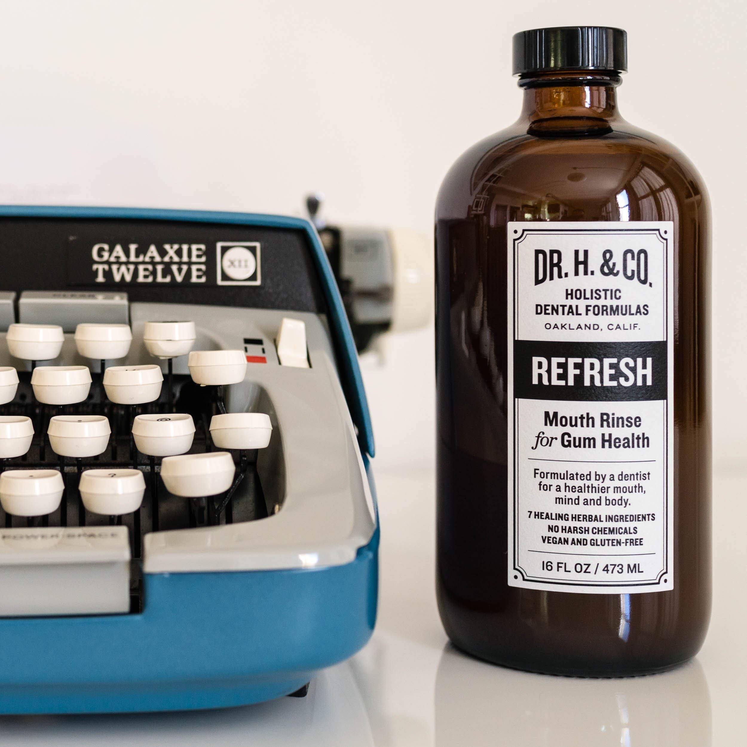 Eco-friendly glass bottle and minimalist label design