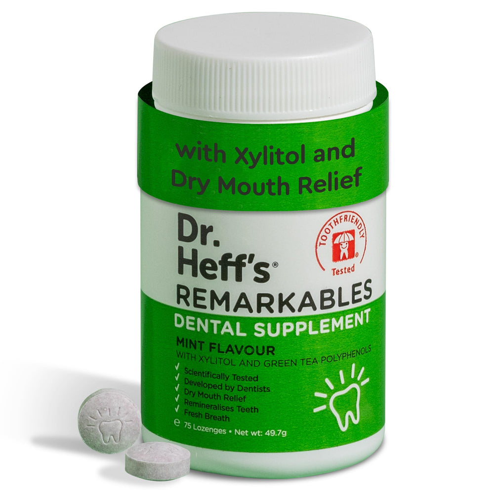 Box of DR. HEFF'S Xylitol Mints Sugar Free Remarkable Mints for Tooth Decay & Oral Health