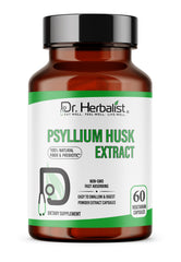 Bottle of Dr. HERBALIST Psyllium Husk Extract 1000mg serving