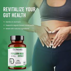 Psyllium husk capsules lined up